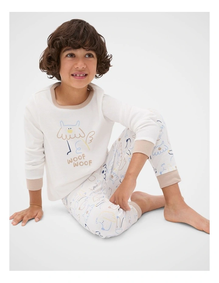 Dog Pyjama in Milk Tea image 1