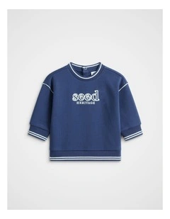 Core Logo Sweat in French Navy