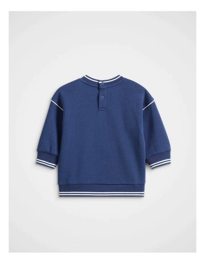 Core Logo Sweat in French Navy image 2
