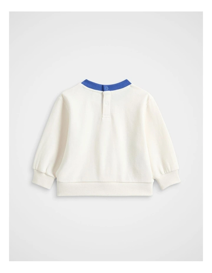 Bunny Hop Sweat Top in Classic Cream image 2