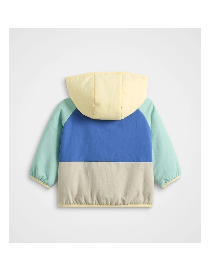 Colourblock Logo Spray Jacket in Multi image 2