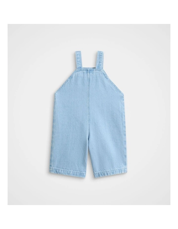 Colourblock Pocket Dungaree in Cloud Blue Wash image 2