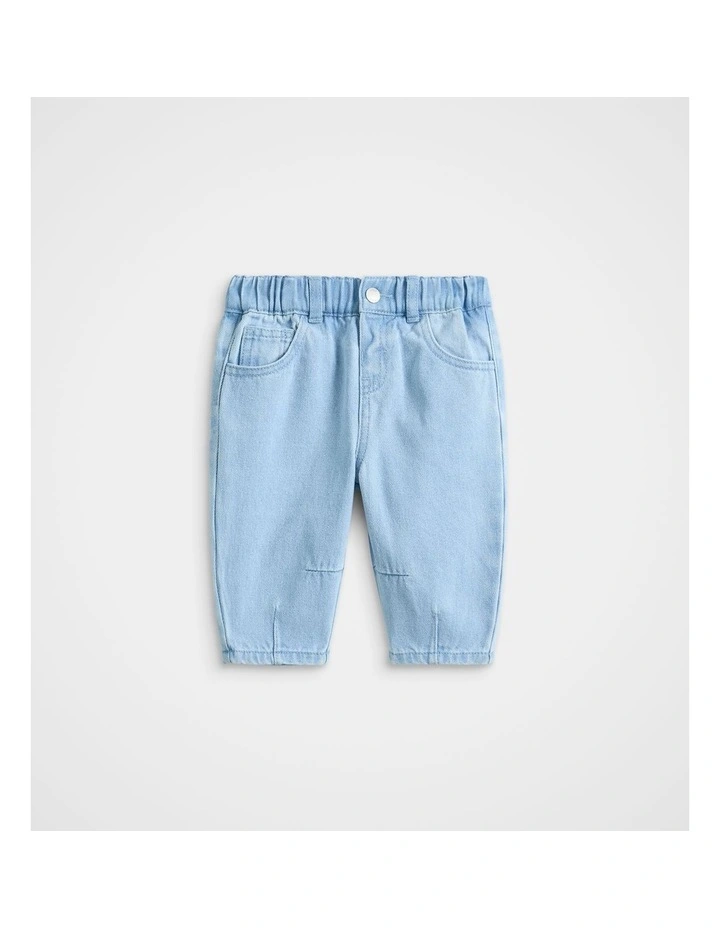 Barrel Jean in Cloud Blue Wash image 1