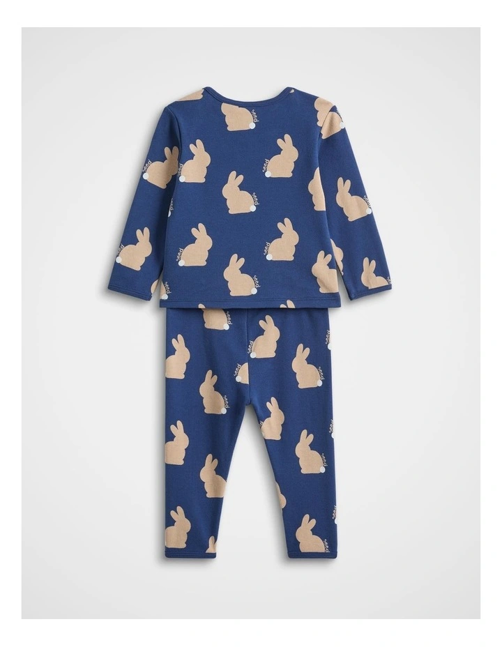 Bunny Pyjama in French Navy image 2