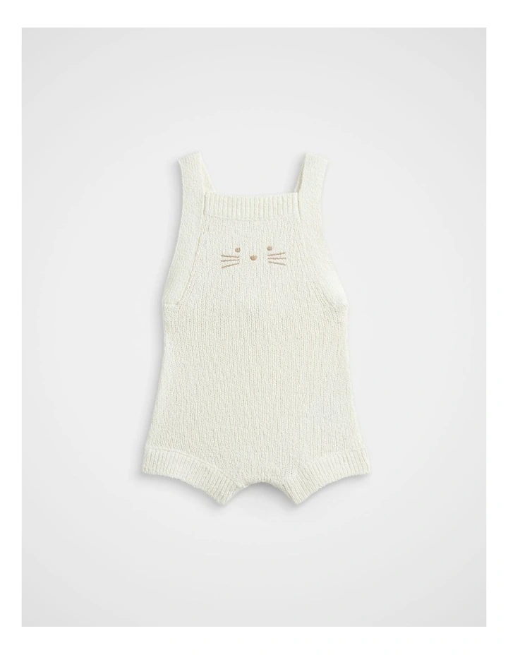 Boucle Bunny Romper in Classic Cream image 1