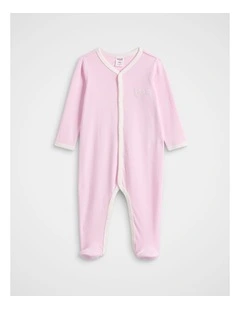 Logo Snap Jumpsuit in Posie