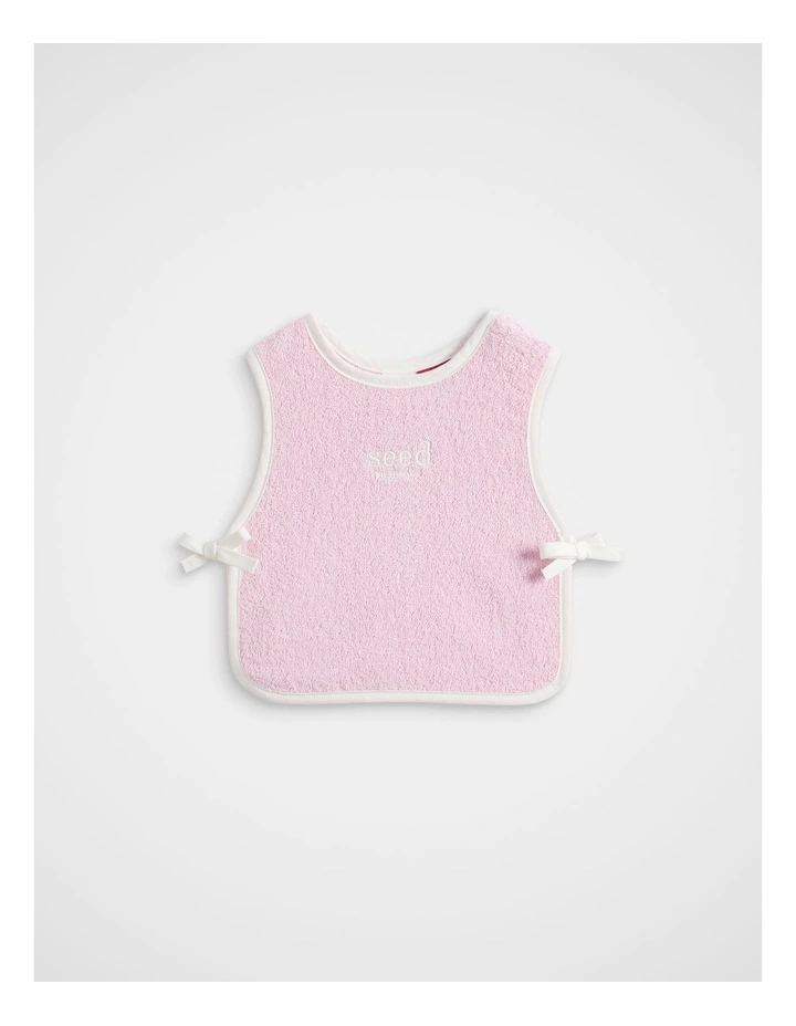 Logo Towel Bib in Posie image 1