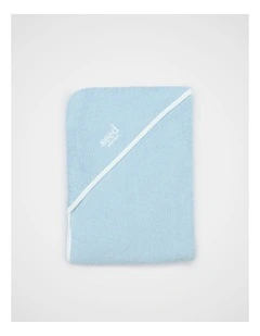Logo Snuggle Towel in Powder Blue