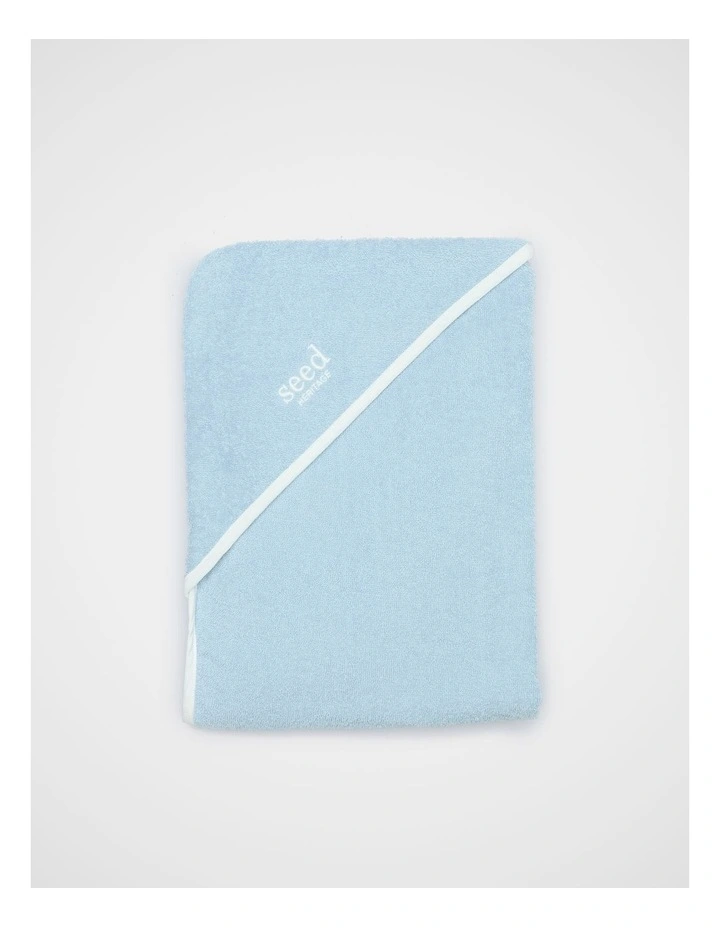 Logo Snuggle Towel in Powder Blue image 1