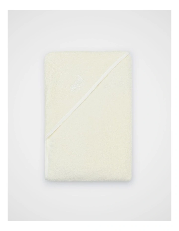 Logo Snuggle Towel in Classic Cream image 1