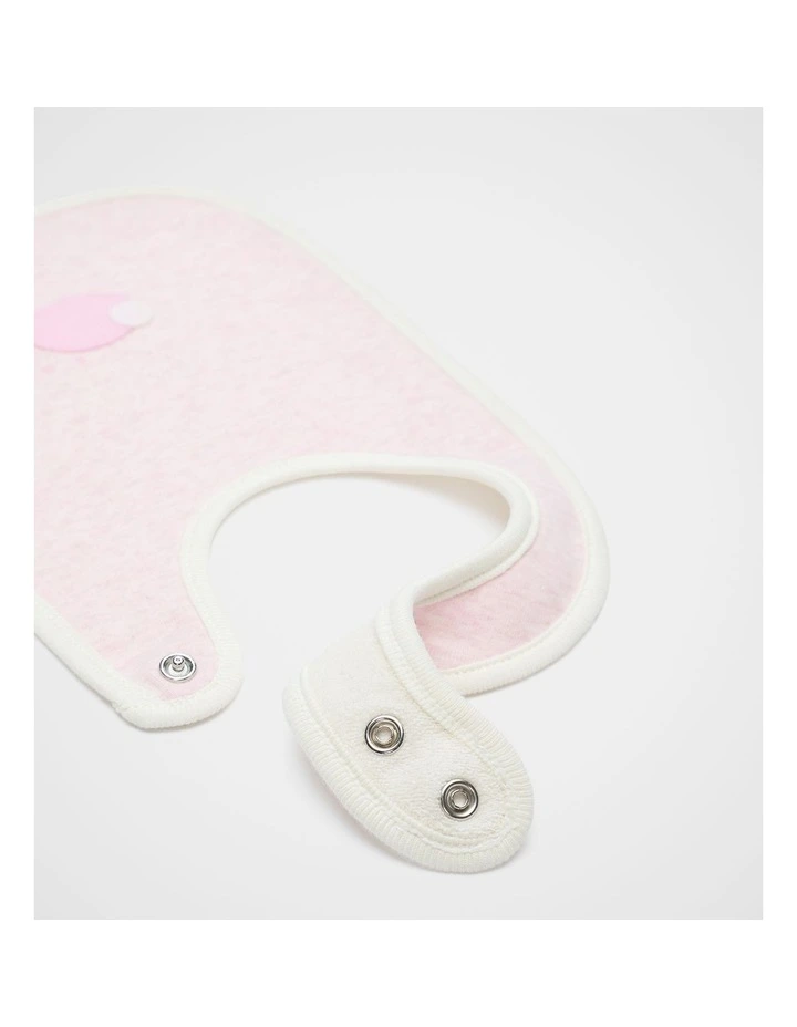 Felt Bunny Bib in Posie Marle image 2