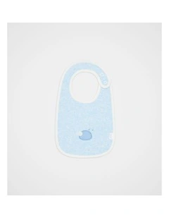 Felt Bunny Bib in Blue Marle