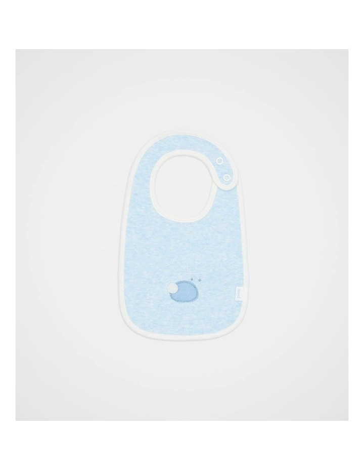 Felt Bunny Bib in Blue Marle image 1