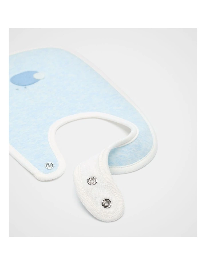 Felt Bunny Bib in Blue Marle image 2