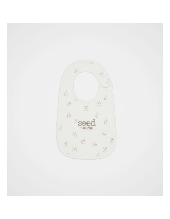 Bunny Logo Bib in Classic Cream image 1