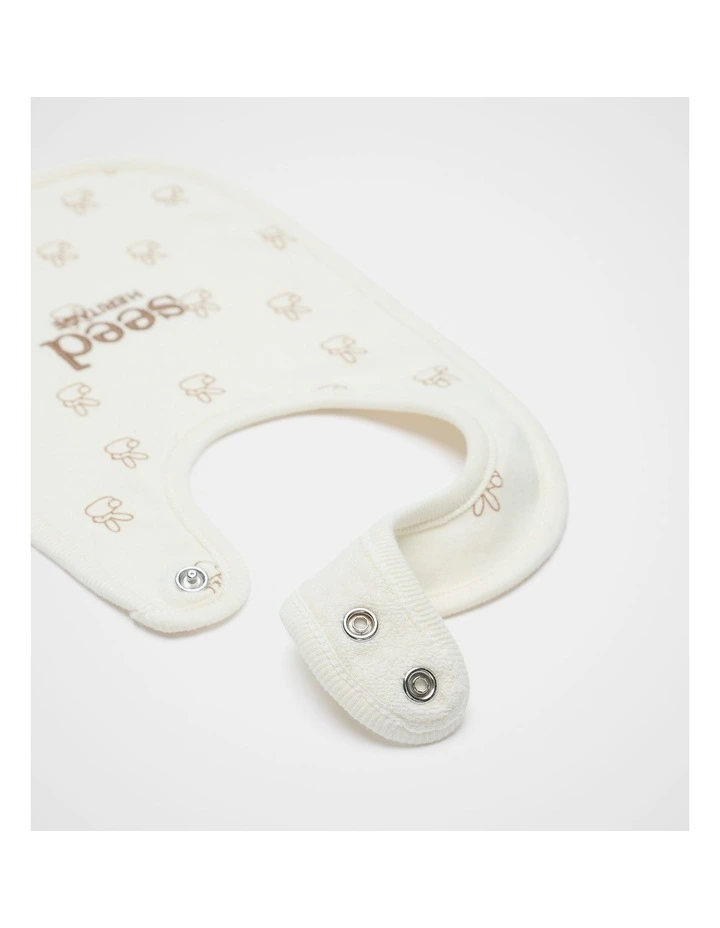 Bunny Logo Bib in Classic Cream image 2