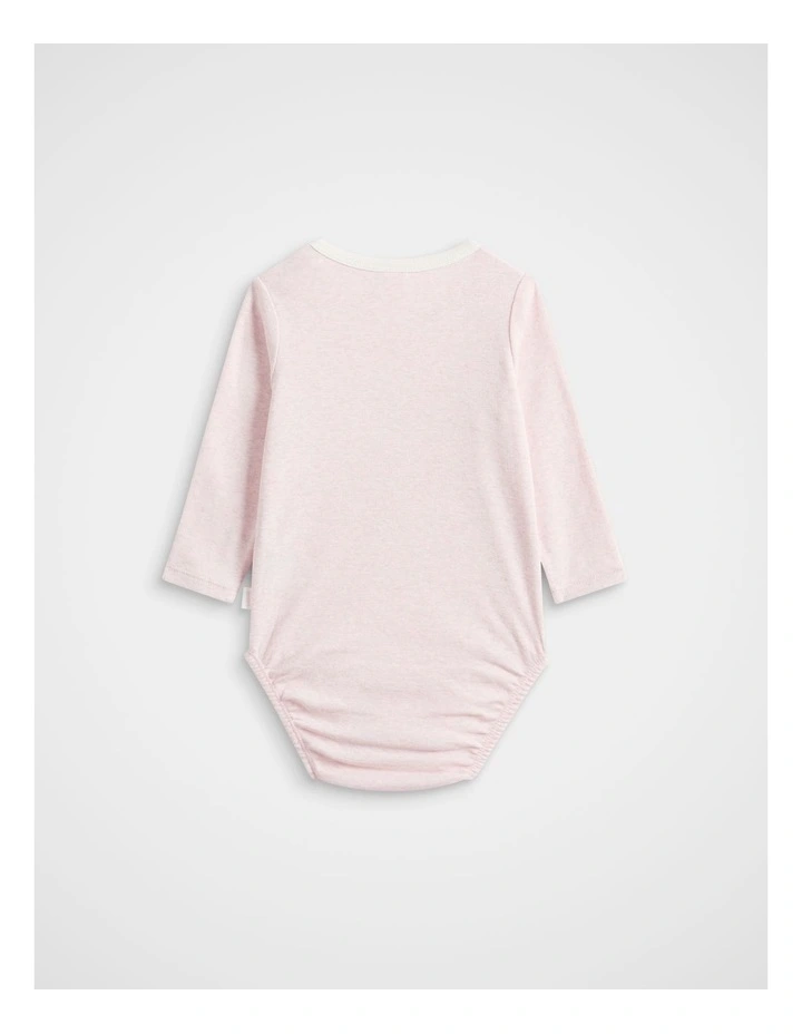 Felt Bunny Bodysuit in Posie Marle image 2