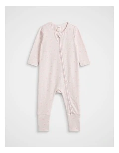 Bunny Logo Zipsuit in Posie Marle