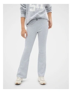 Logo Kick Flare in Cloud Grey Marle