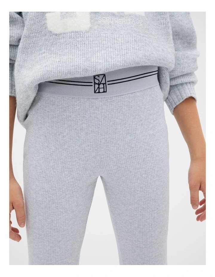 Logo Kick Flare in Cloud Grey Marle image 4