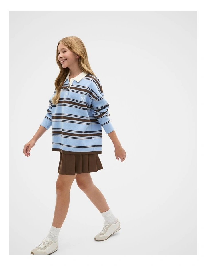 Knit Skirt in Chocolate image 3