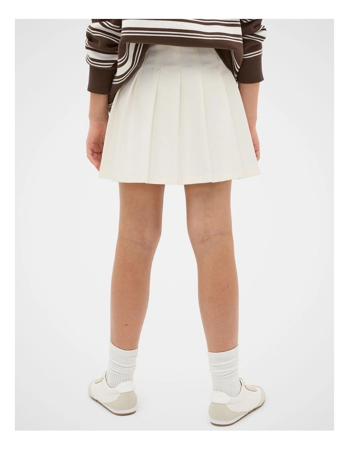 Knit Skirt in Classic Cream image 2