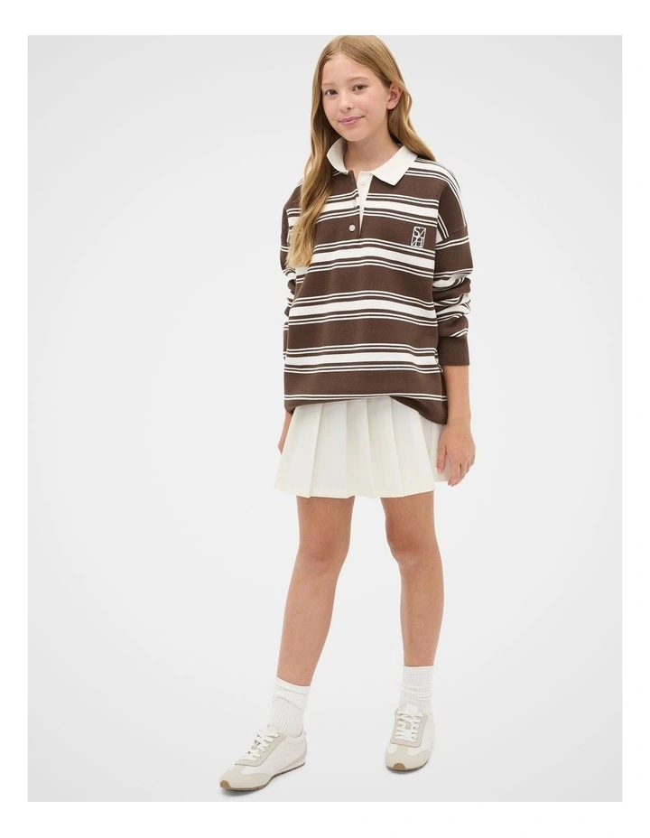 Knit Skirt in Classic Cream image 4