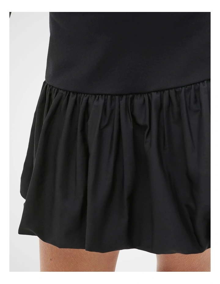 Splice Bubble Skirt in Black image 3