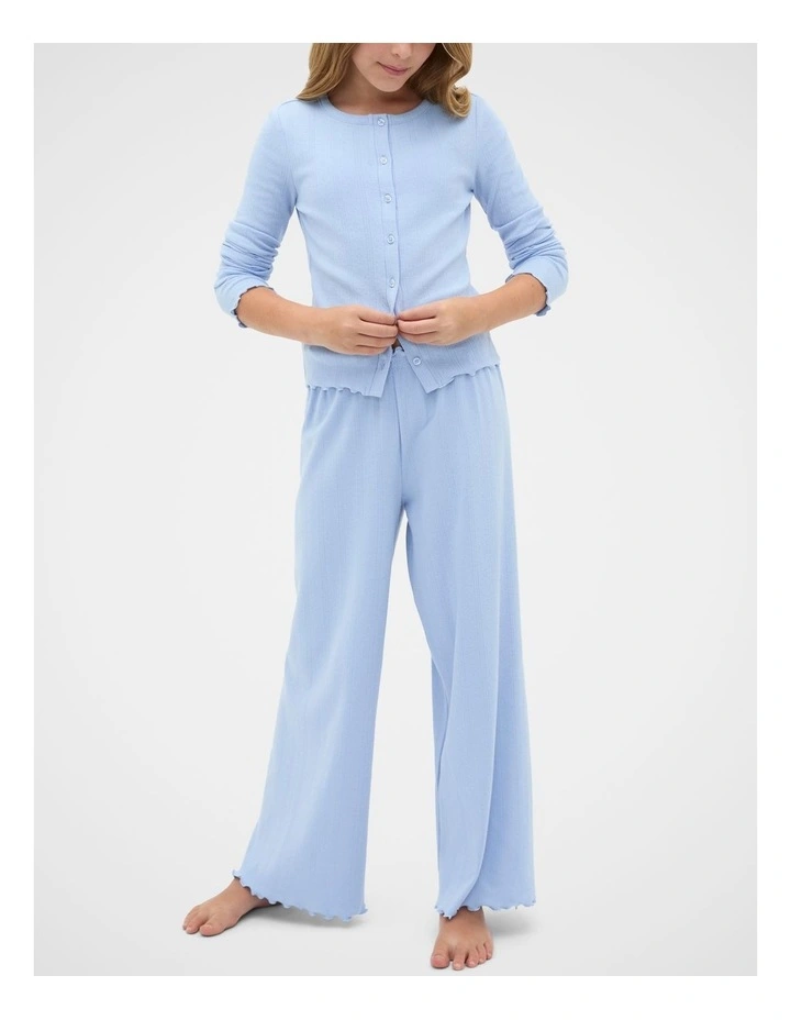 Button Up Pyjama in Cloud Blue image 1