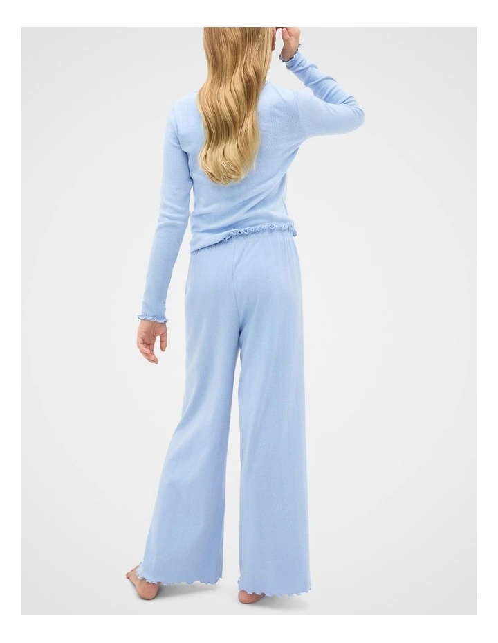 Button Up Pyjama in Cloud Blue image 2