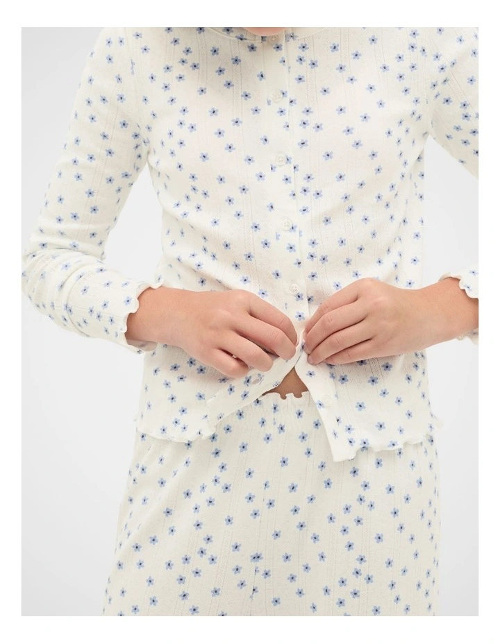 Ditsy Pyjama in Classic Cream image 3