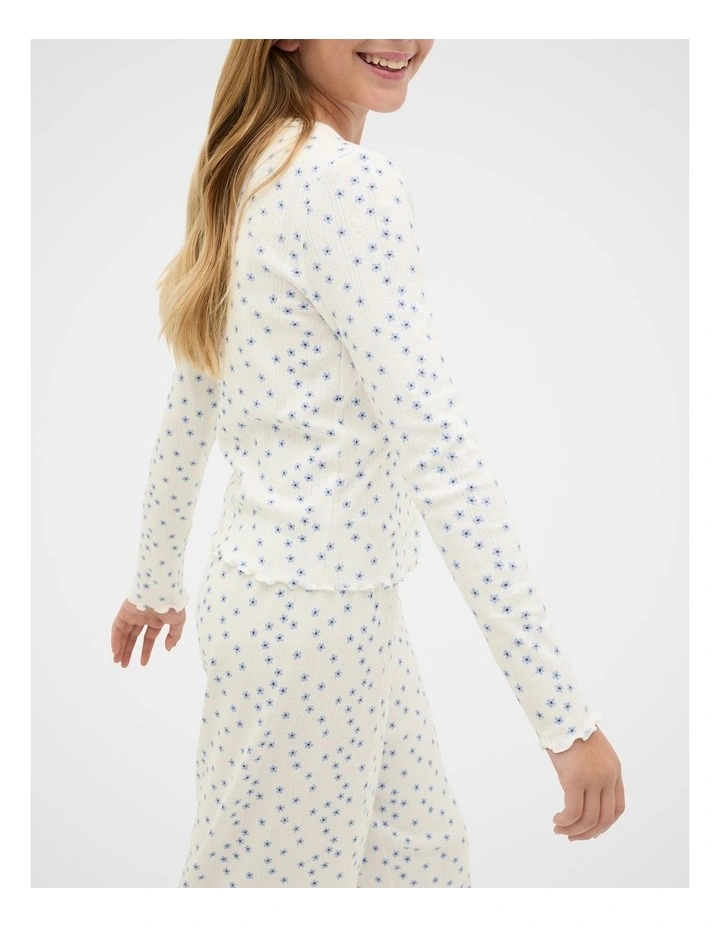 Ditsy Pyjama in Classic Cream image 4