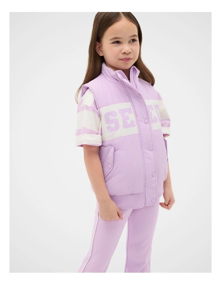 Logo Vest in Orchid image 1