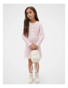 Stripe Knit Dress in Orchid Stripe