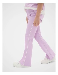 Piped Kick Flare Pant in Orchid