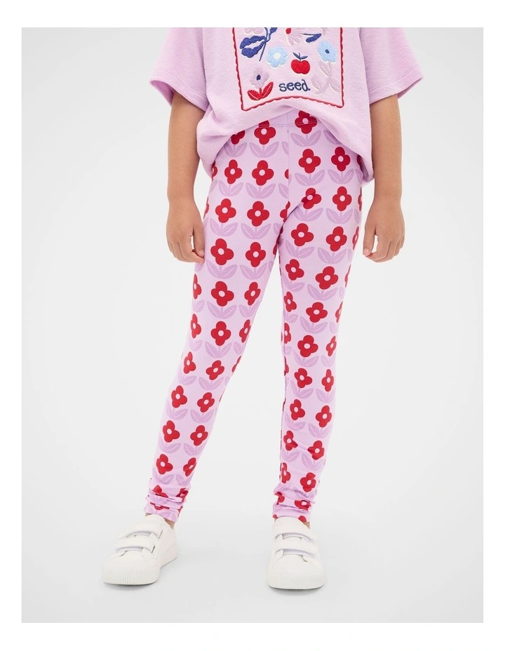 Floral Legging in Orchid image 1