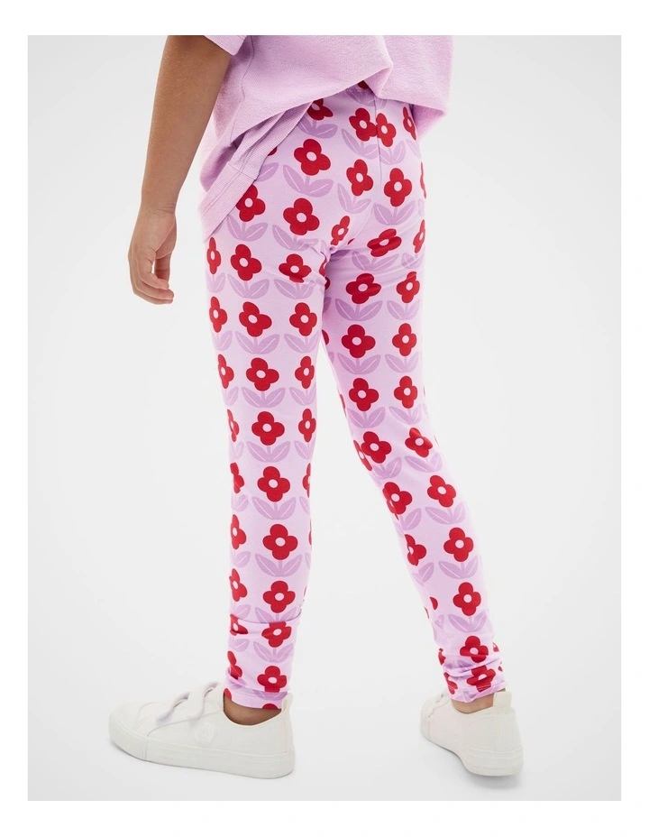 Floral Legging in Orchid image 2