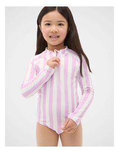 Stripe Rashsuit in Orchid