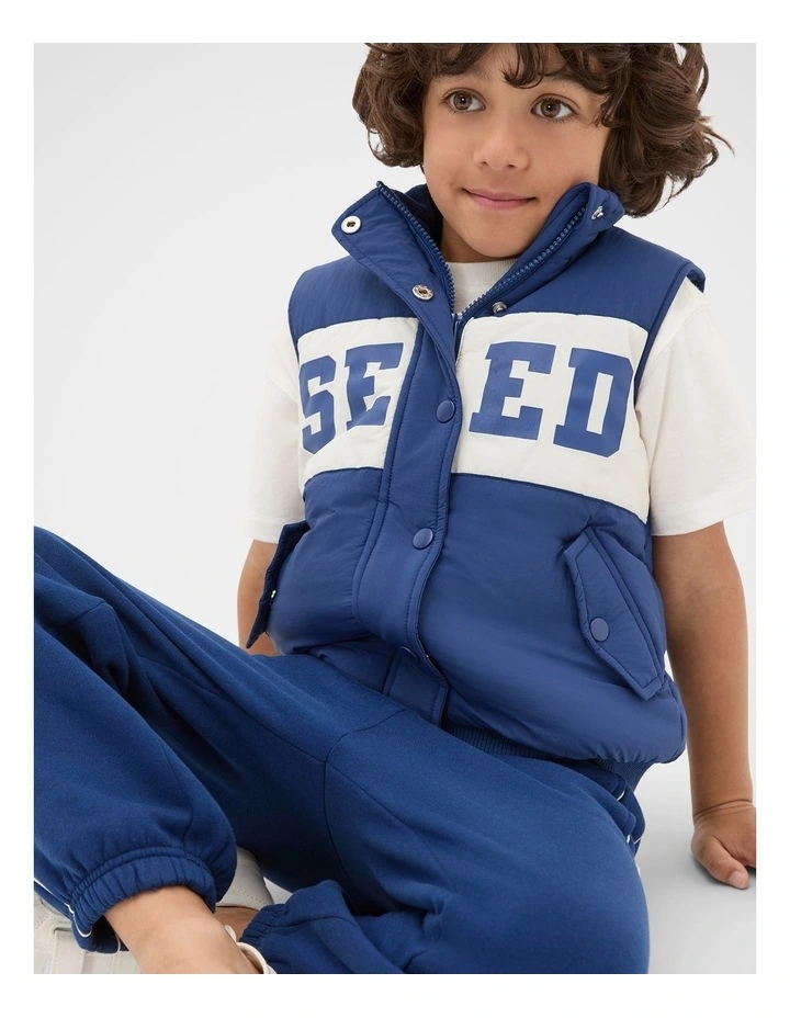 Core Puffer Vest in French Navy image 1