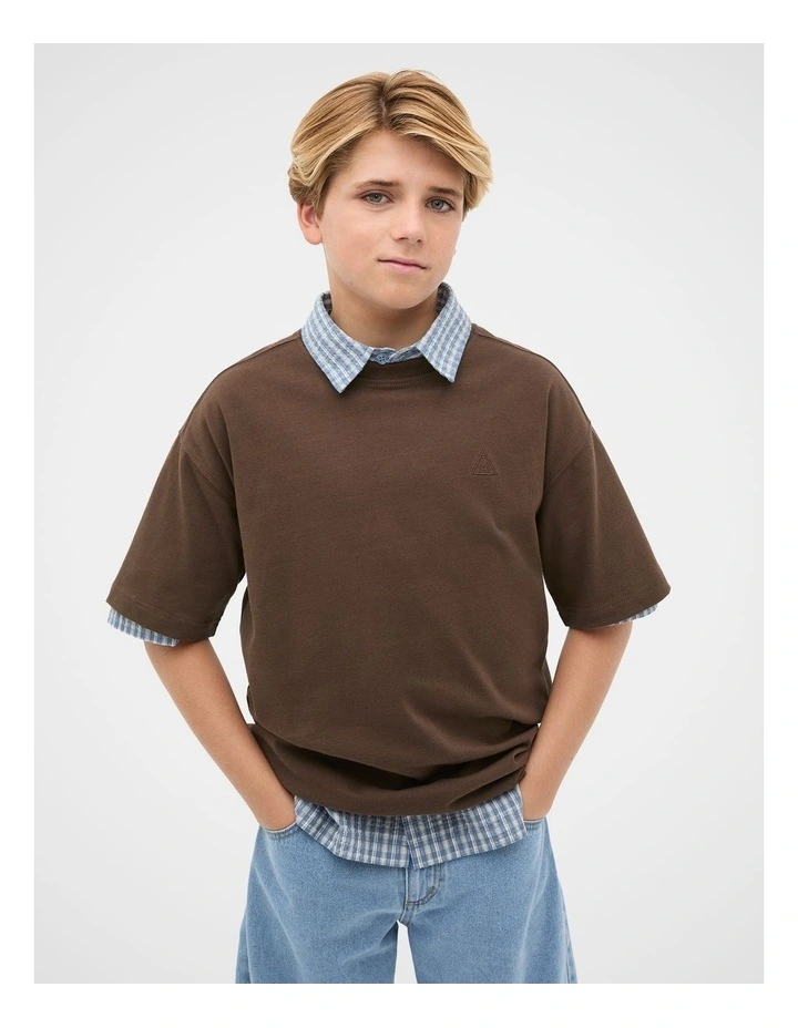 Essential Tee in Chocolate image 1