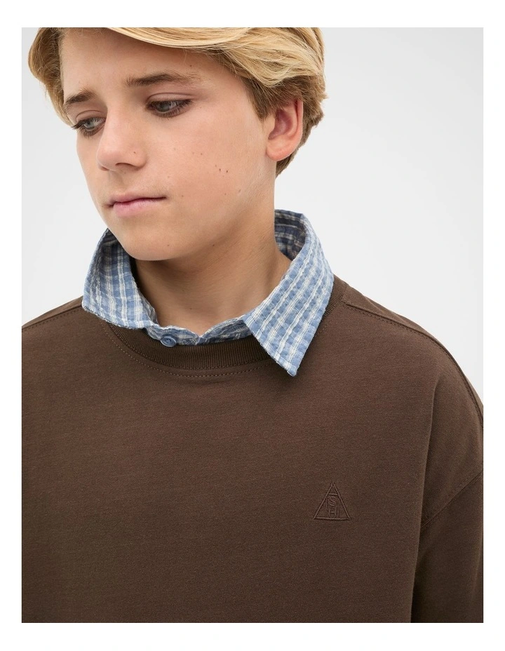 Essential Tee in Chocolate image 4