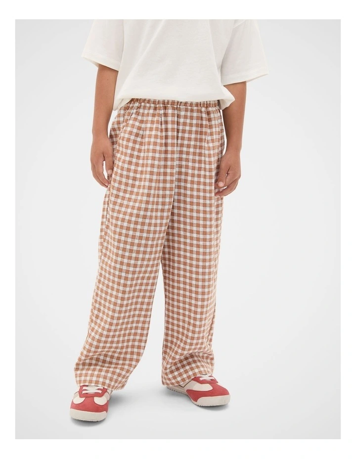 Check Woven Pant in Spice image 1