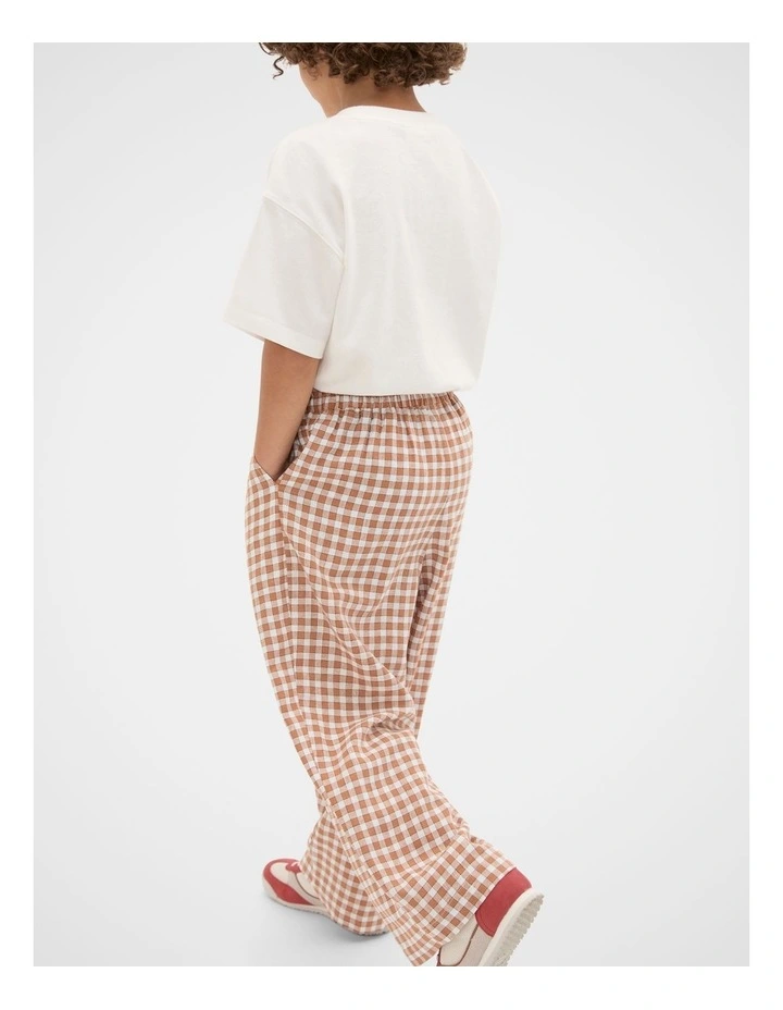 Check Woven Pant in Spice image 2