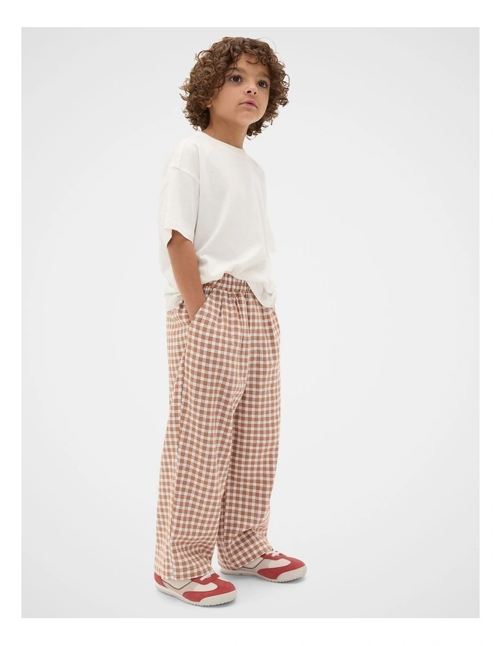 Check Woven Pant in Spice image 3