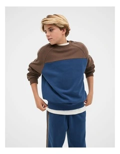 Spliced Sweat Top in Multi