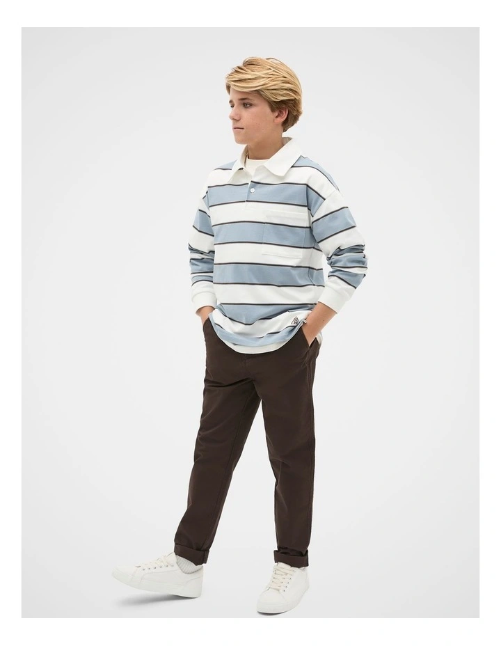 Chino Pant in Chocolate image 4