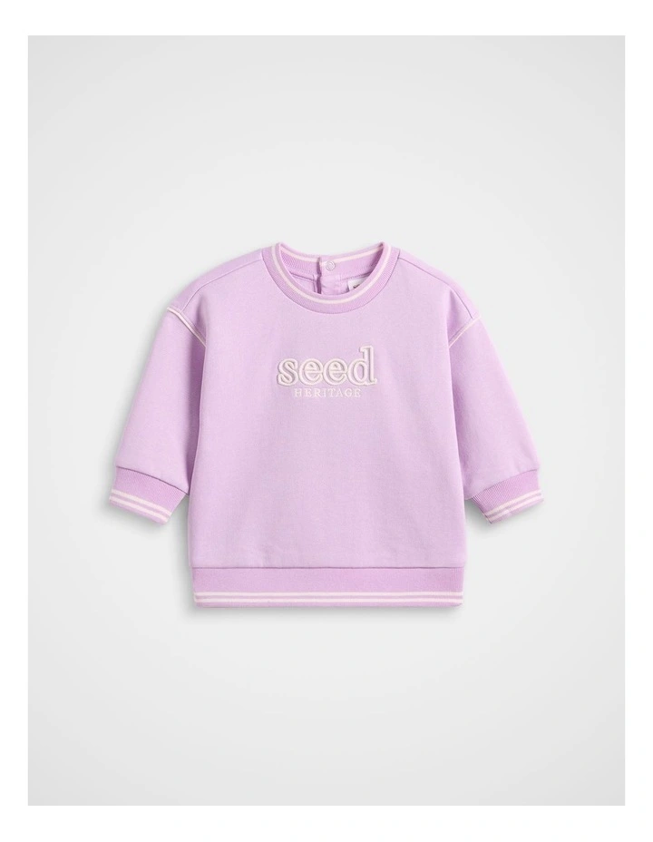 Core Logo Sweat in Orchid image 1
