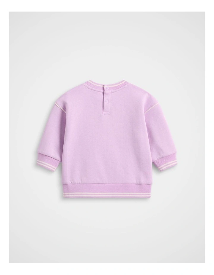Core Logo Sweat in Orchid image 2