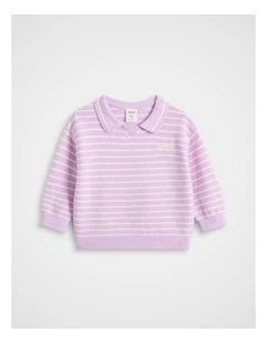 Core Logo Knit Sweater in Orchid