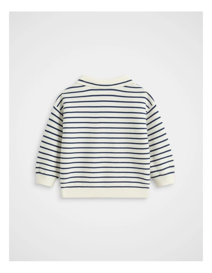 Core Knit Sweater in French Navy image 2